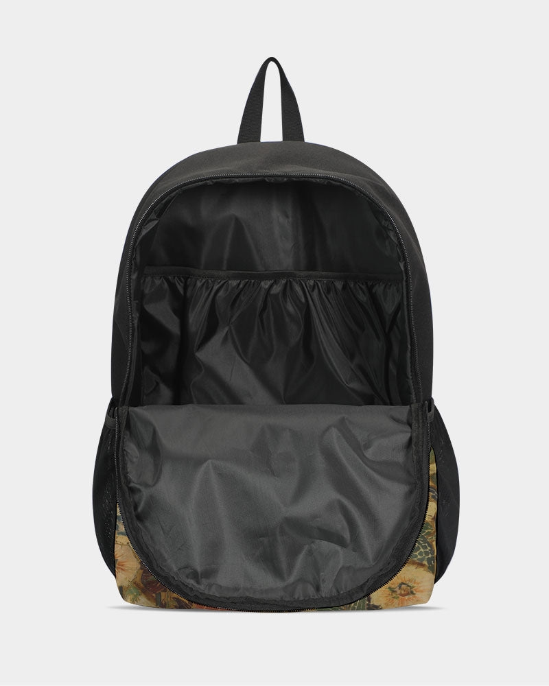 Autumn play Duo-Zip Front Canvas Backpack