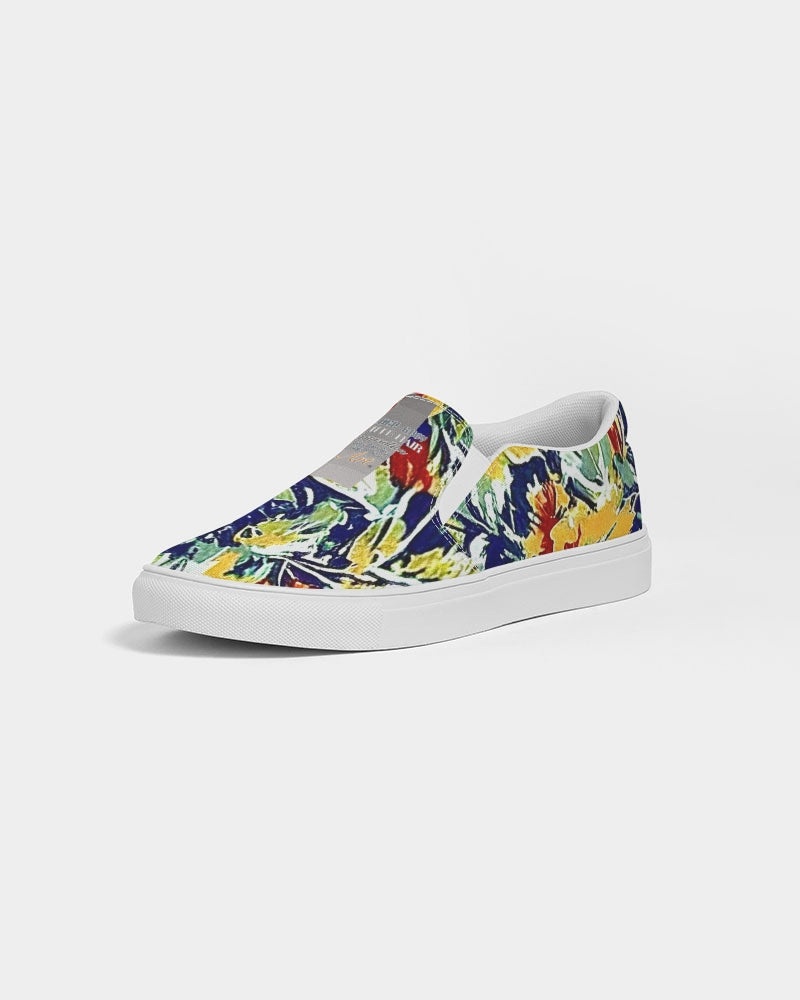 Painted floor design Women's Slip-On Canvas Shoe