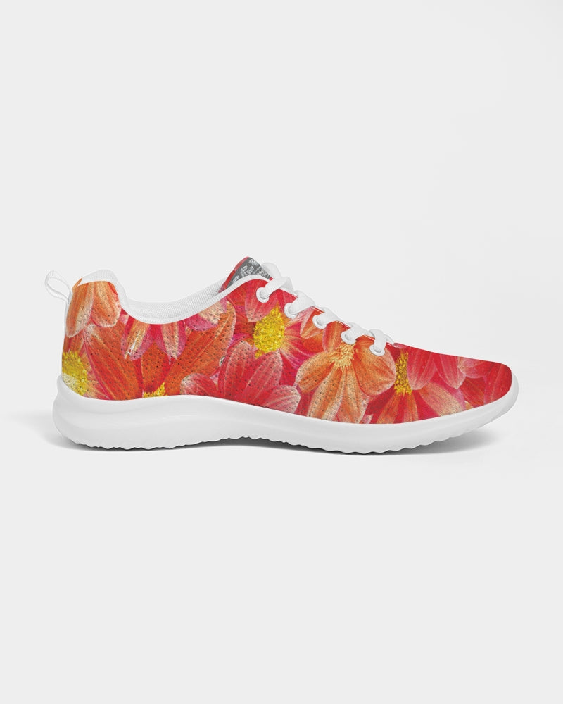 Beautiful blood orange flower design Women's Athletic Shoe