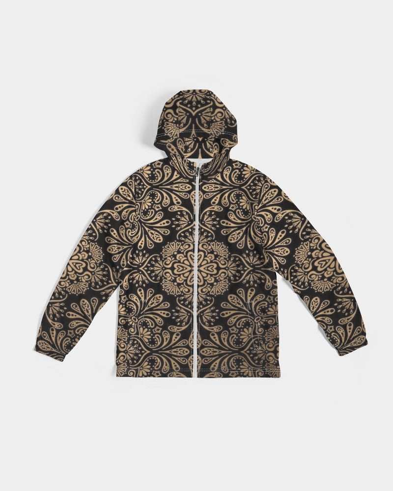 Man of Elegance Men's All-Over Print Windbreaker