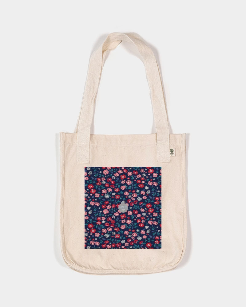 Midnight blue pretty glance.  Organic Cotton Canvas Market Tote | Econscious