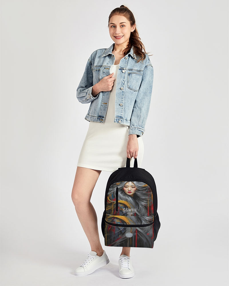 Asian collection [Part 1] Duo-Zip Front Canvas Backpack