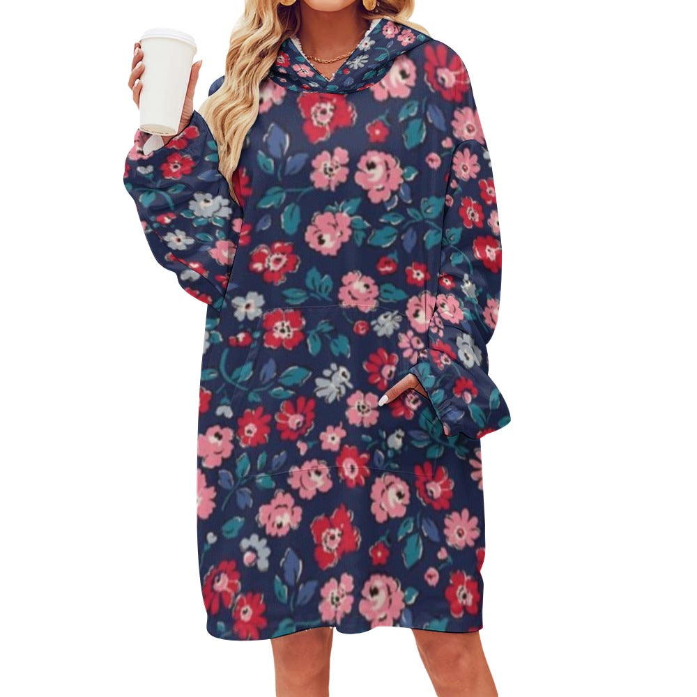 Women's Adult Hooded Blanket Shirt