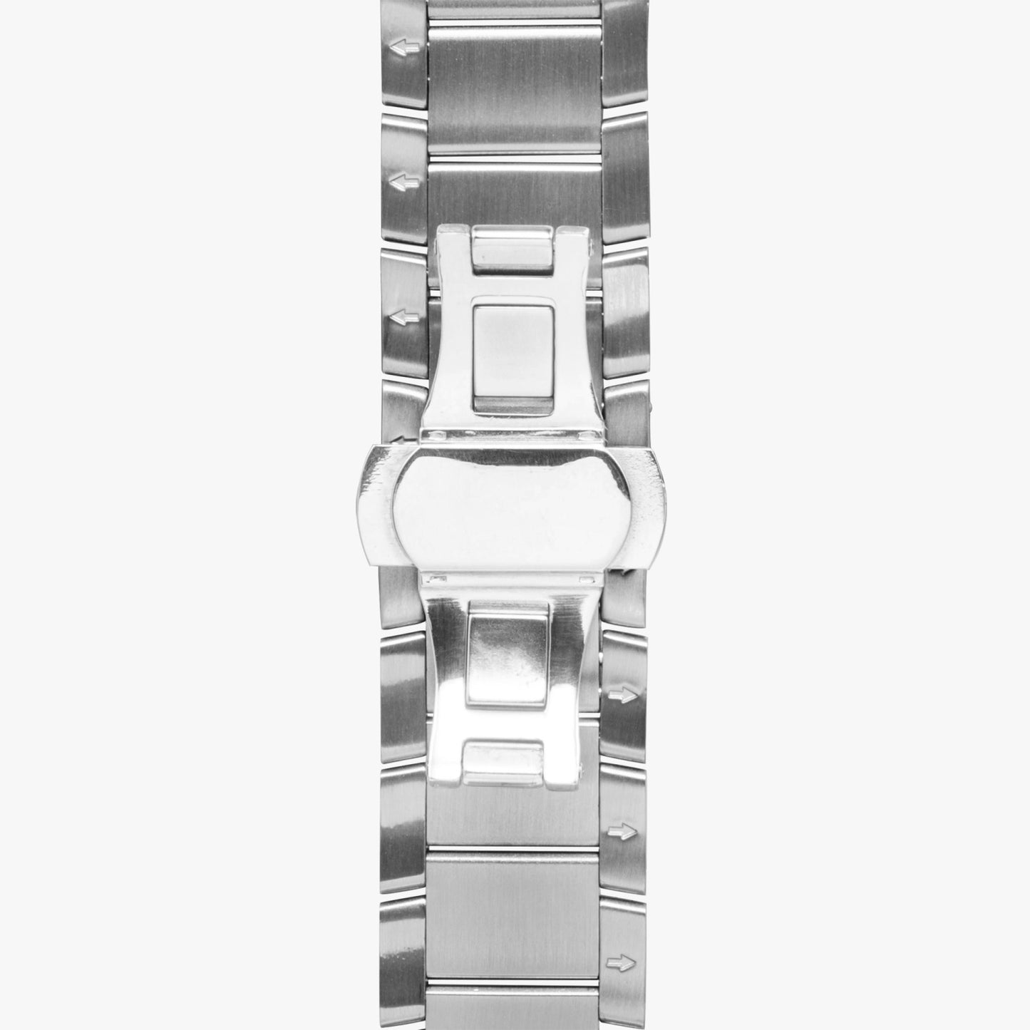 Silver grey white hair inspiration abstract pattern New Steel Strap Automatic Watch (With Indicators)