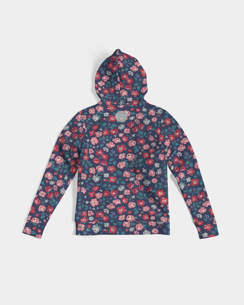 Midnight blue pretty glance.  Women' All-Over Print Hoodie