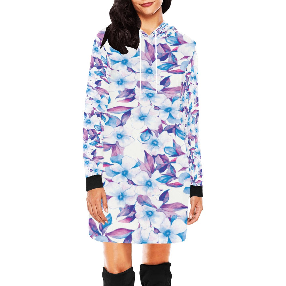 Women's All Over Print Hoodie Mini Dress (H27)