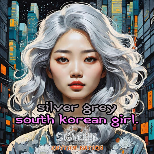 Silver Grey South Korean girl.