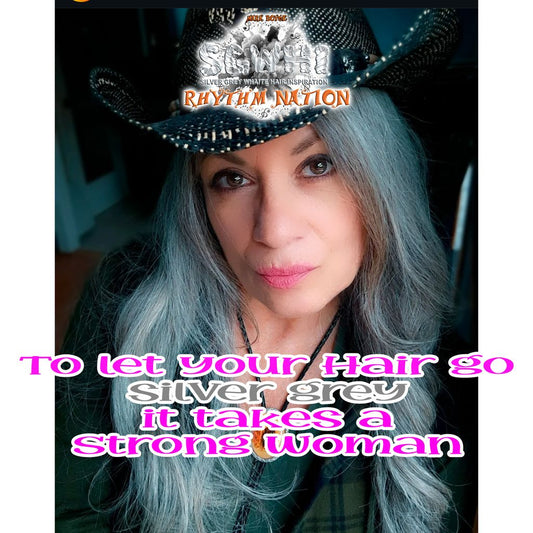To let your hair go silver grey it takes a strong woman [IGM