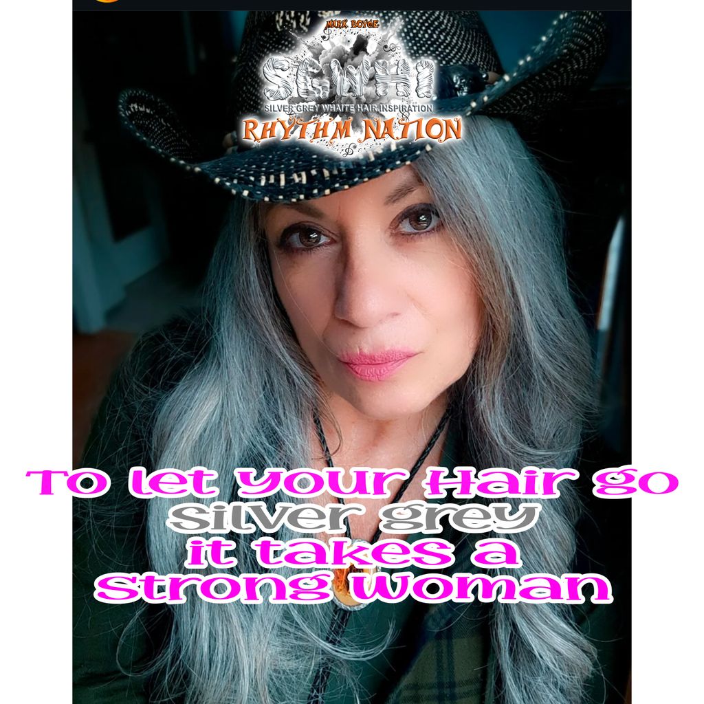 To let your hair go silver grey it takes a strong woman [IGM