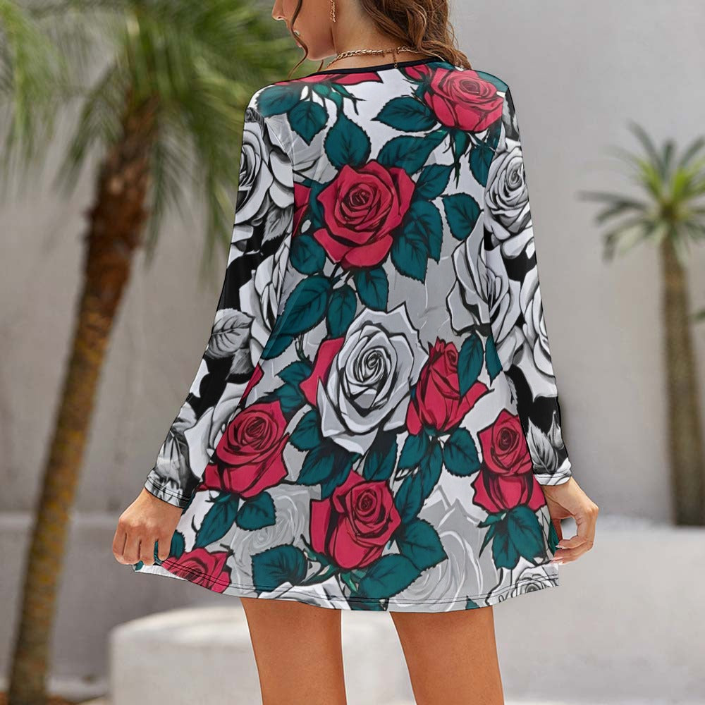 Long Sleeve Loose Dress