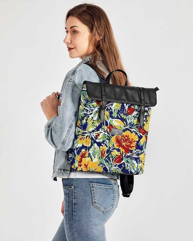 Painted floor design Casual Flap Backpack