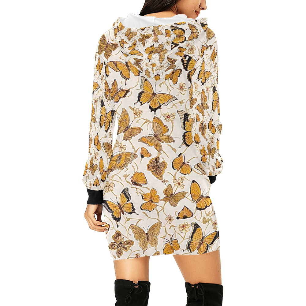 Women's All Over Print Hoodie Mini Dress (H27)