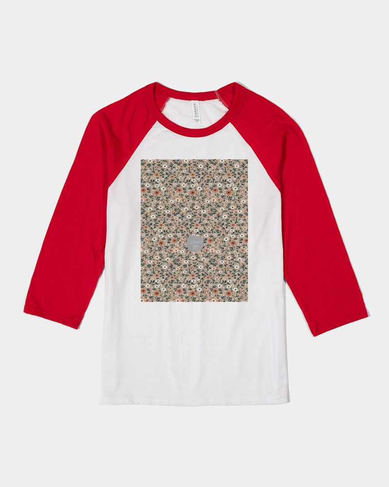 Busy and pretty Unisex Three-Quarter Sleeve Baseball Tee | Bella + Canvas