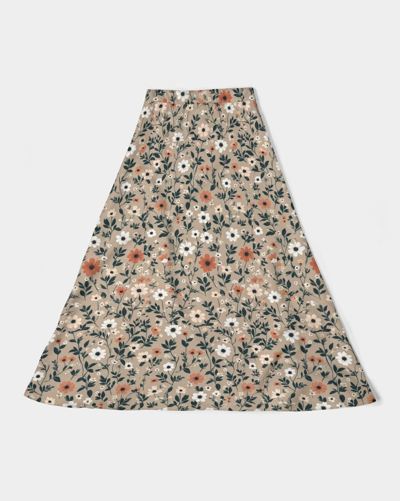 Busy and pretty Women's All-Over Print A-Line Midi Skirt