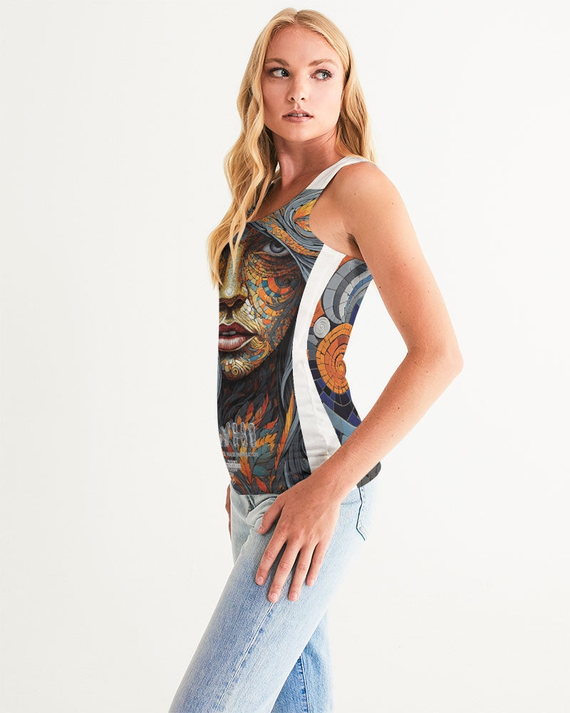 Beautiful Mosaic White Sister  Women's All-Over Print Tank