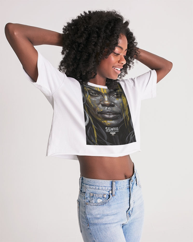 Black Sister Collection [Part 3 ] Women's All-Over Print V-Neck Tee