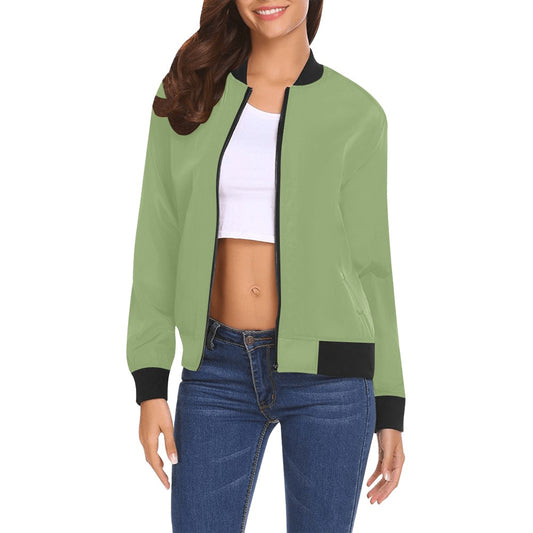 All Over Print Bomber Jacket for Women ( H19)