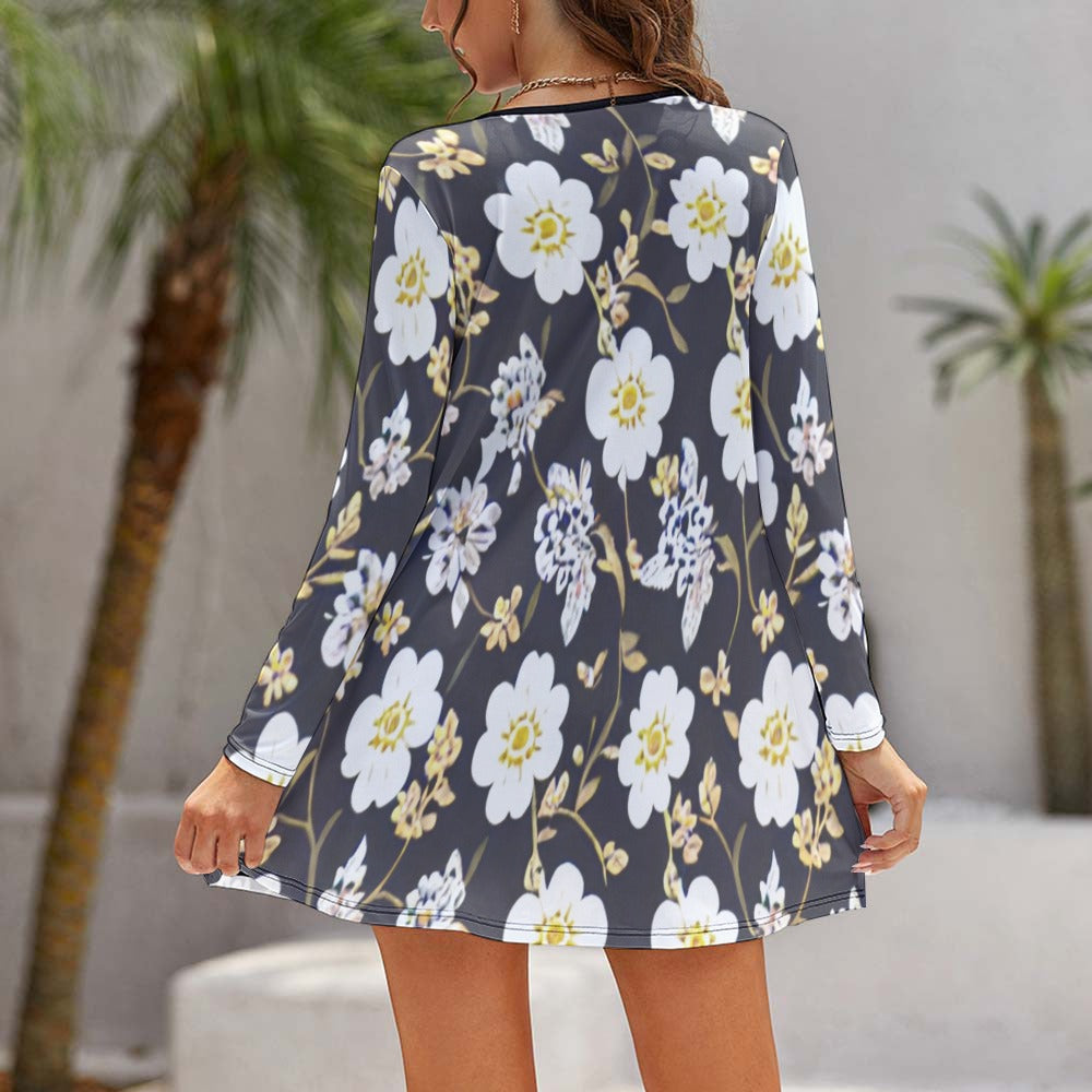 Long Sleeve Loose Dress