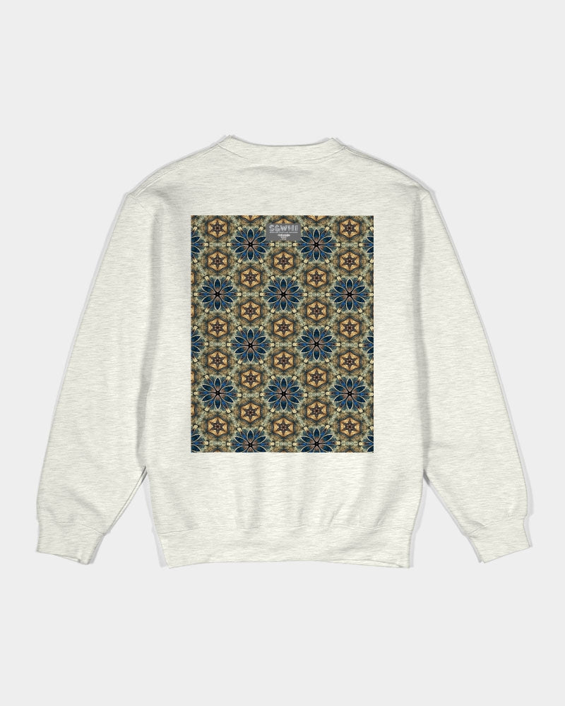 Green & Dark Blue almost star pattern. Unisex Premium Crewneck Sweatshirt | Lane Seven