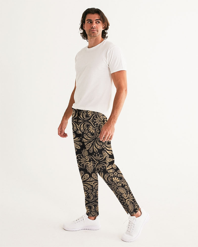 Man of Elegance Men's All-Over Print Joggers