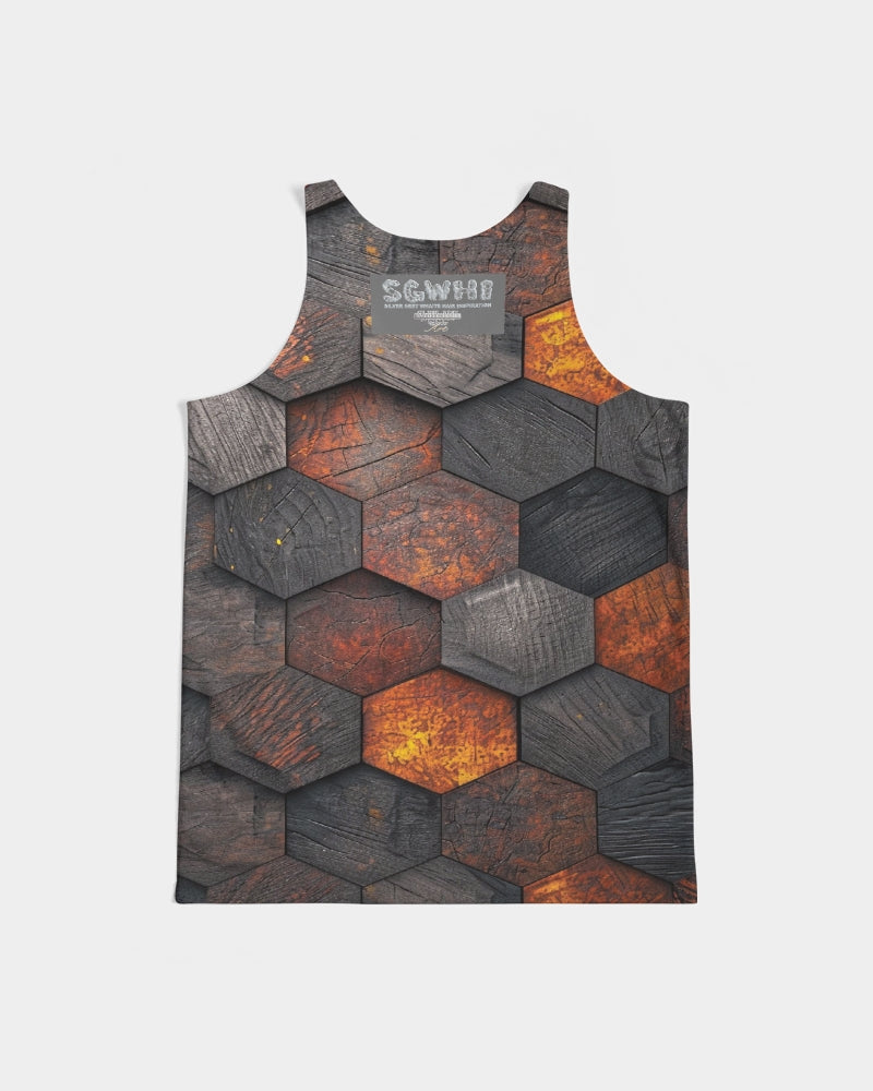 Cool stone hexagon patten 3D Men's All-Over Print Tank