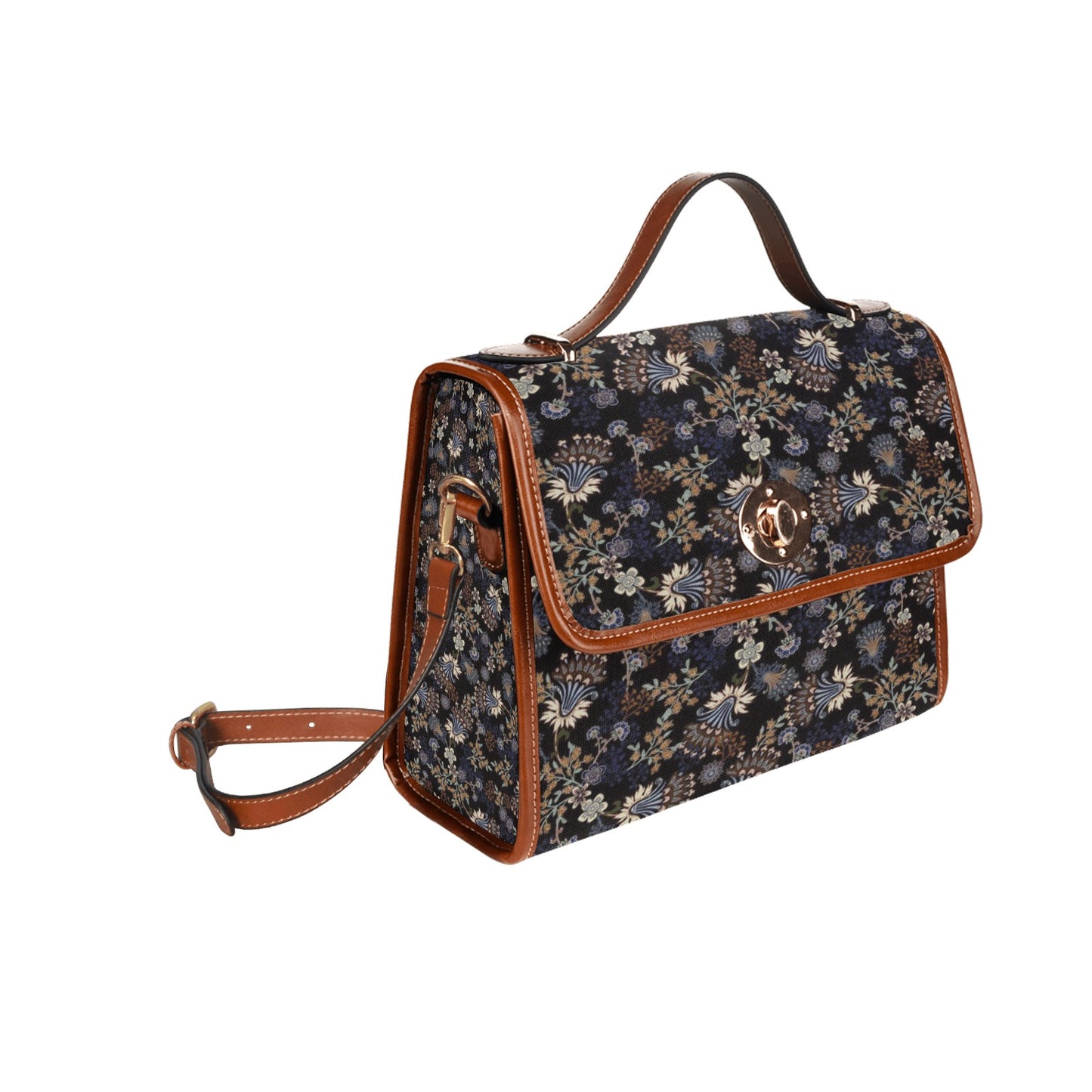 Waterproof Canvas Bag-Brown (All Over Print) (1641)