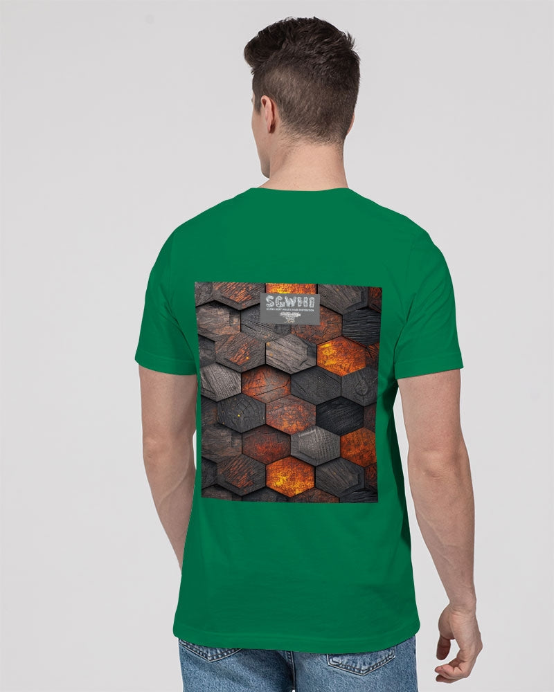 Cool stone hexagon patten 3D Unisex Jersey Tee | Bella + Canvas