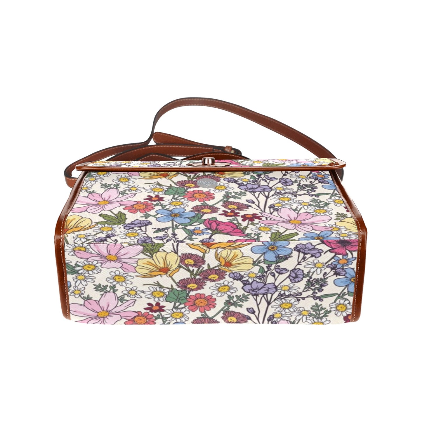 Waterproof Canvas Bag-Brown (All Over Print) (1641)