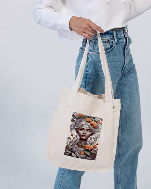 Blossom Indian grey sister Organic Cotton Canvas Market Tote | Econscious