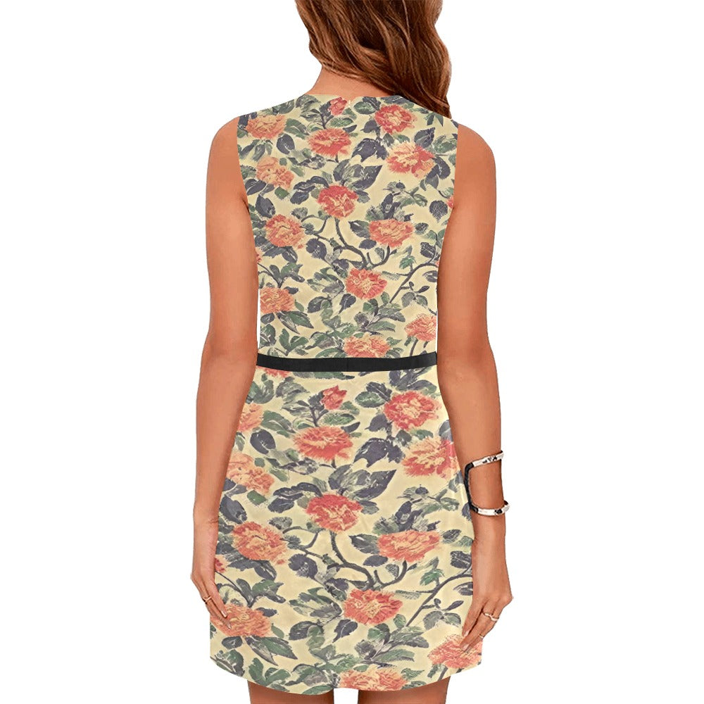 Women's Sleeveless Dress (Model D01)