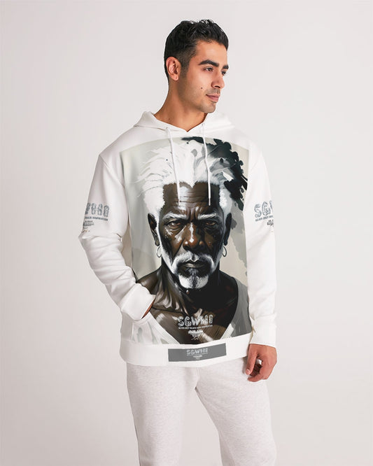 Black silver grey brother  Men's All-Over Print Hoodie