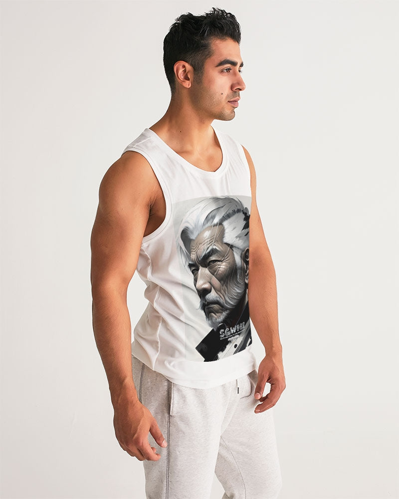 Handsome Asian brother pink painted portrait Men's All-Over Print Sport Tank