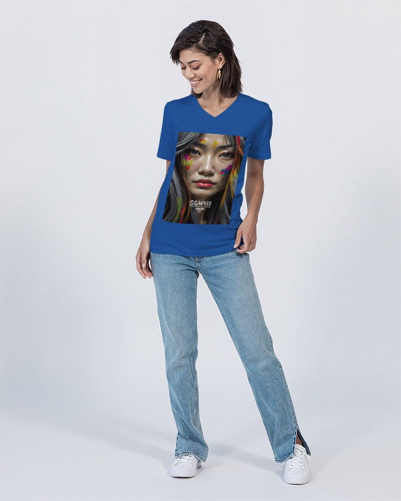 Asian Collection (Part 2 ) Unisex Jersey V-Neck Tee | Bella + Canvas