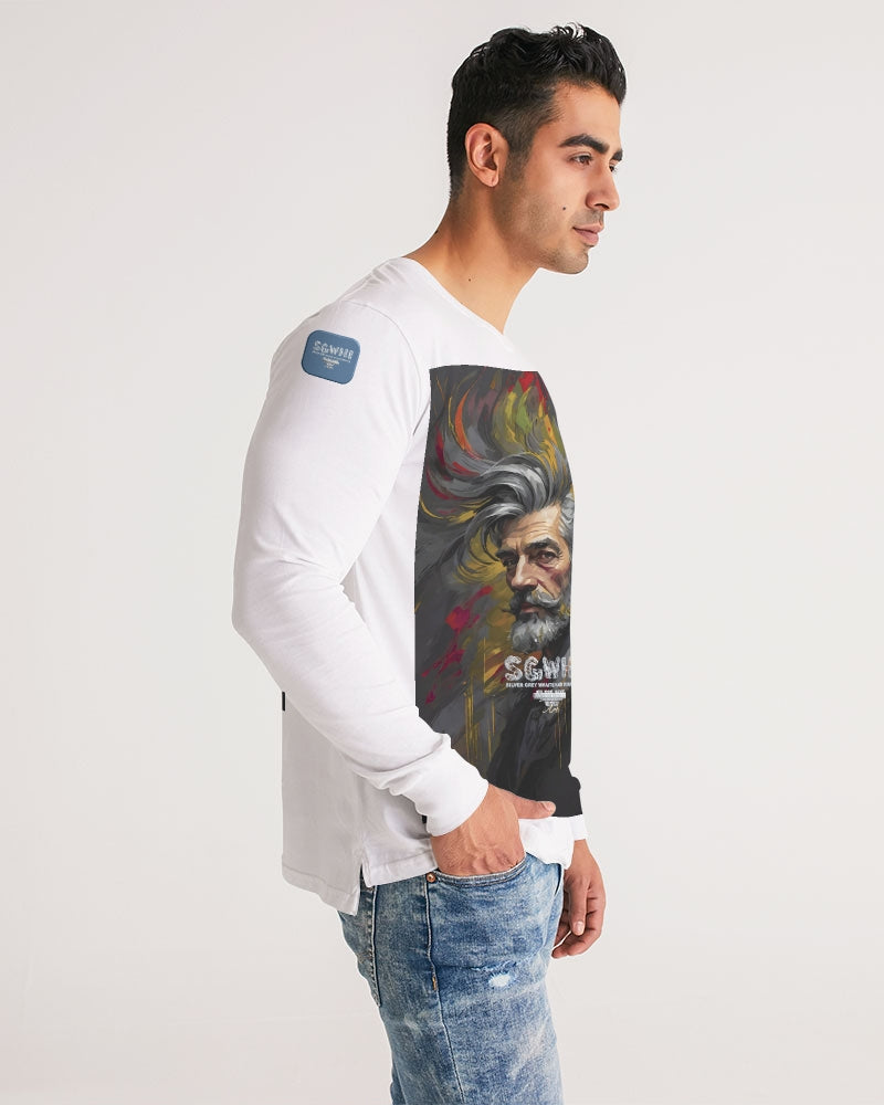 White Knight, Men's All-Over Print Long Sleeve Tee