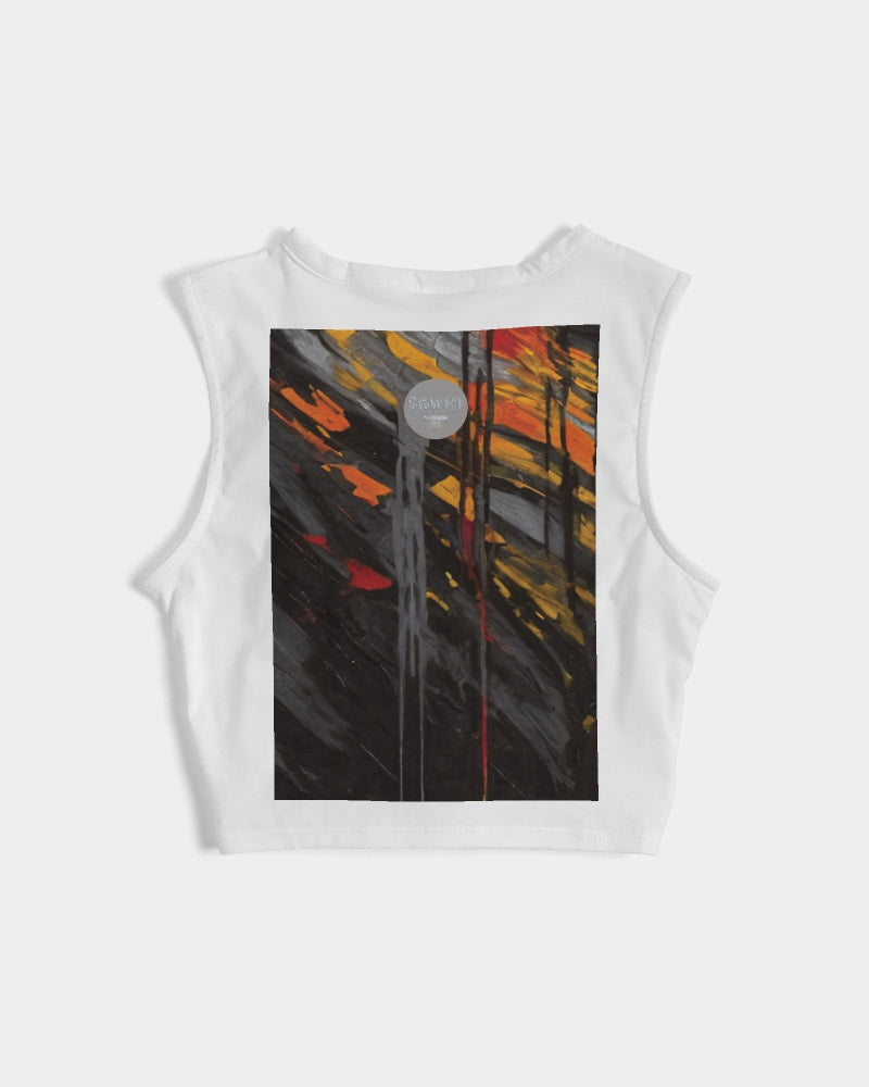 Beautiful white Sister [Part two collection] Women's  All-Over Print Twist-Front Tank