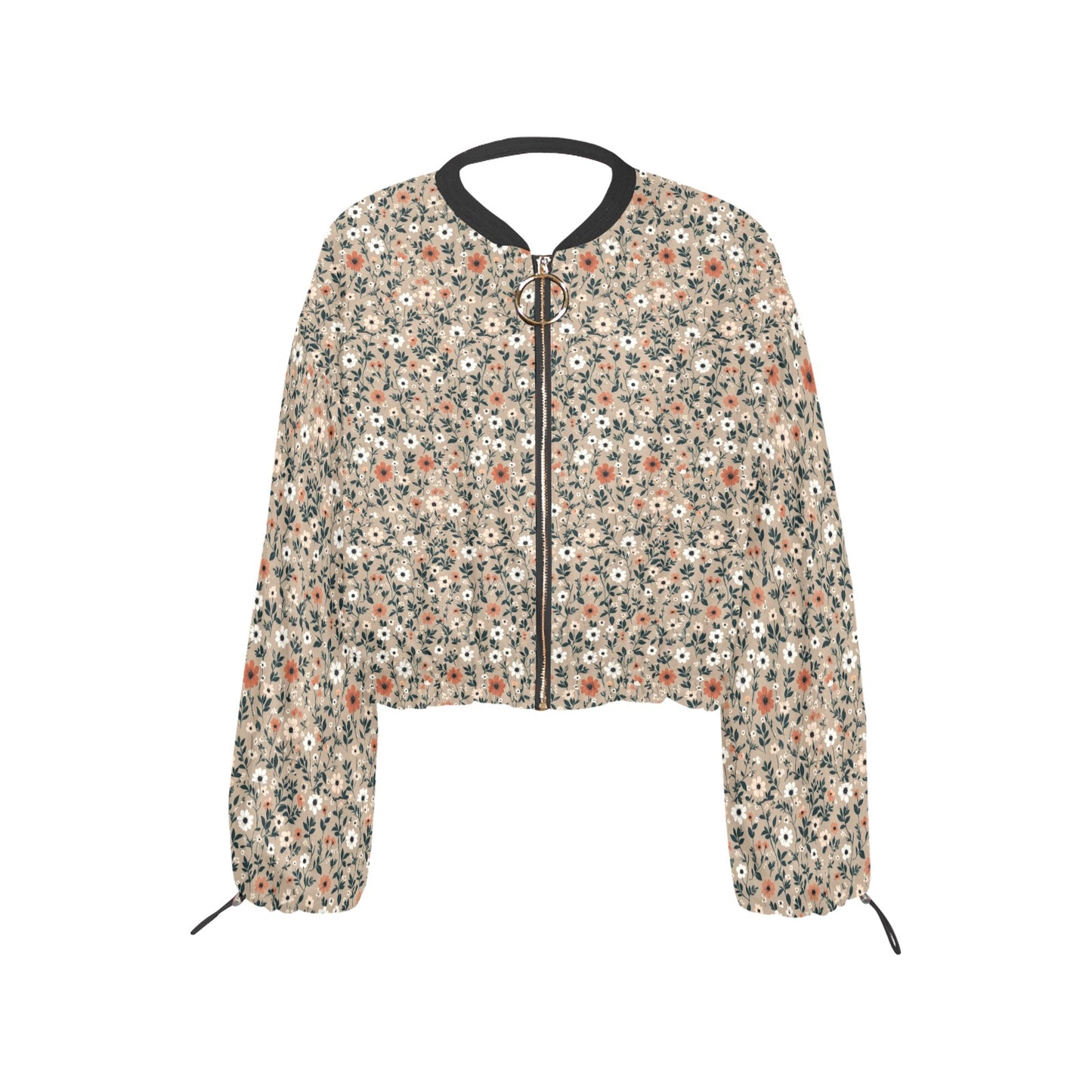 Women's Chiffon Cropped Jacket (Model H30)