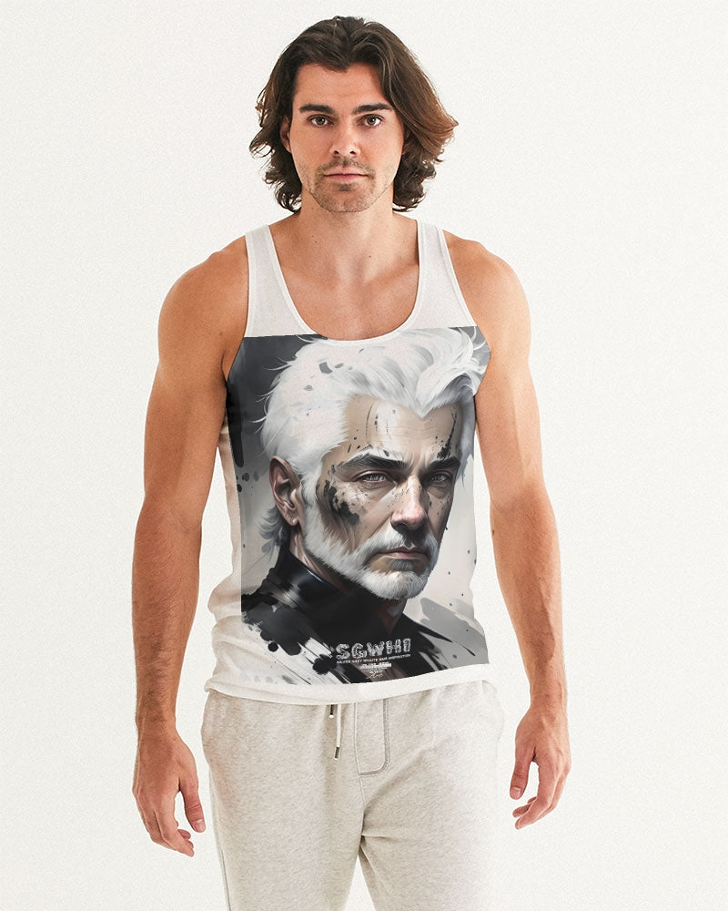 White silver grey fox King Men's All-Over Print Tank