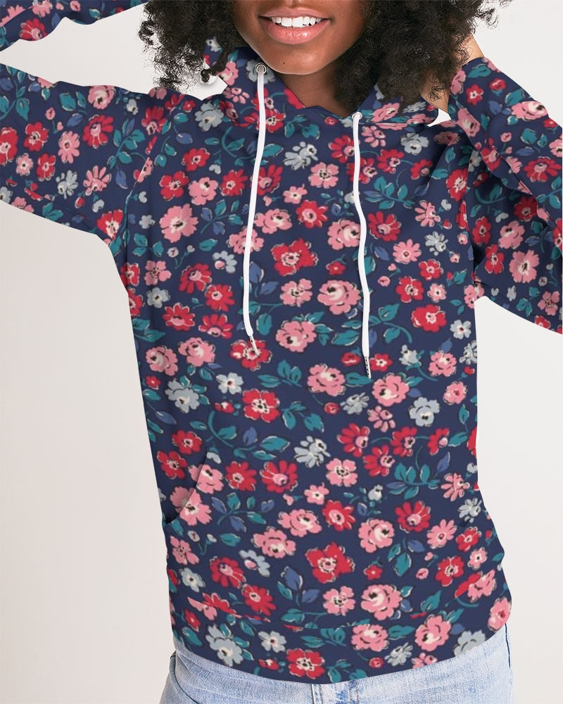 Midnight blue pretty glance.  Women' All-Over Print Hoodie