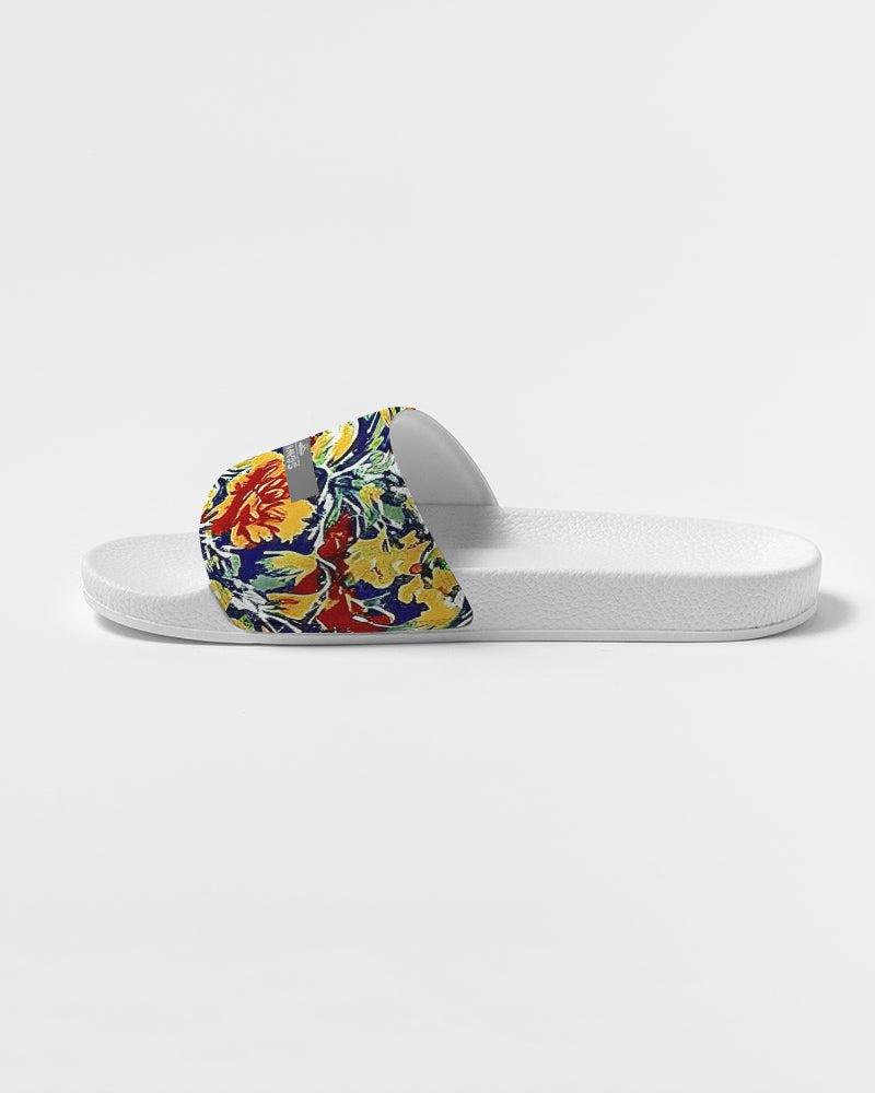 Painted flower design Women's Slide Sandal