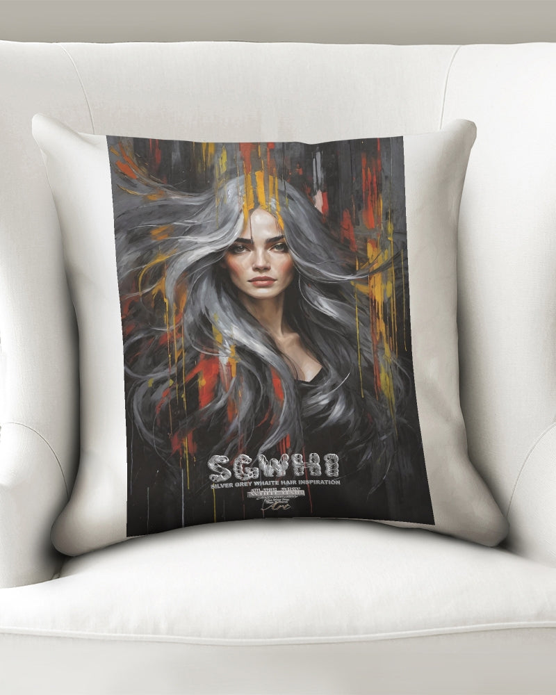 Beautiful white Sister [Part two collection] Throw Pillow Case 18"x18"