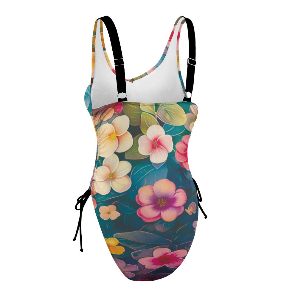 Ladies Polka Dot One Piece Swimsuit