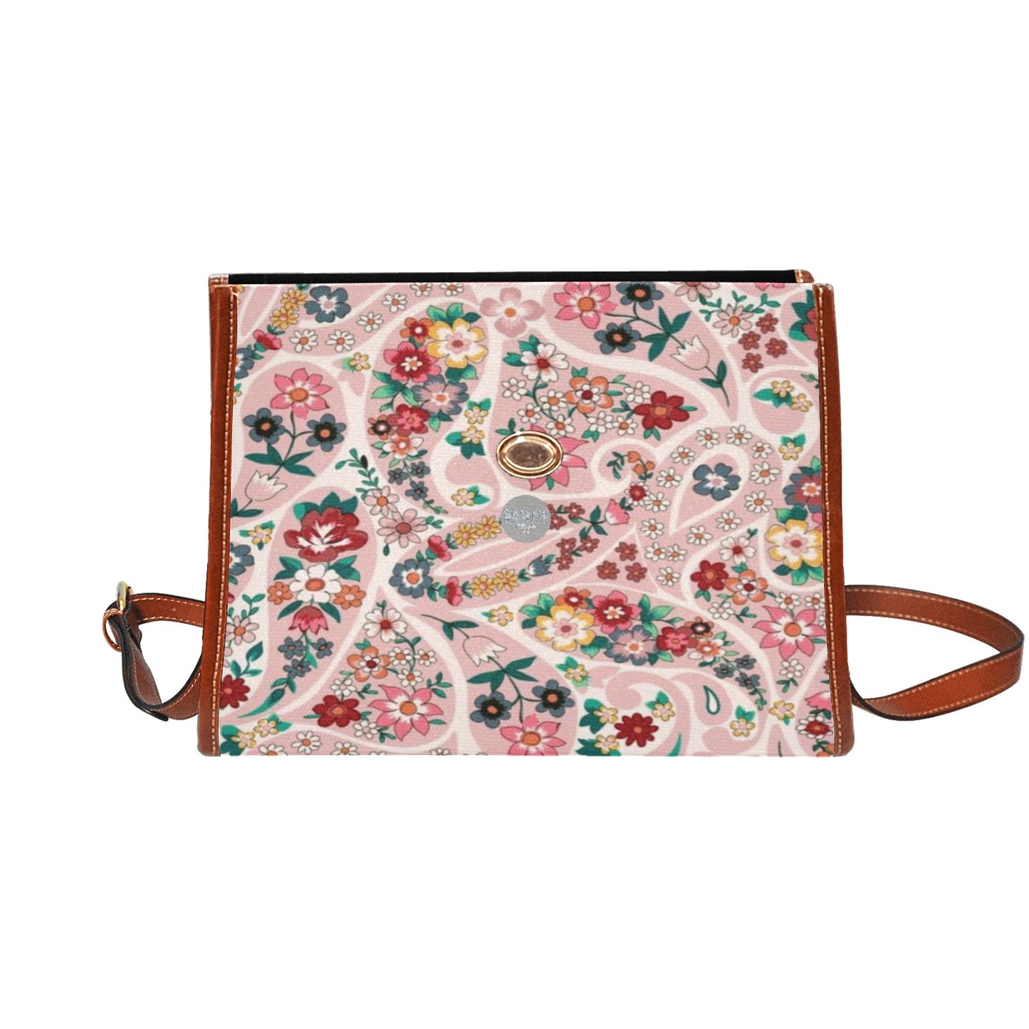 Waterproof Canvas Bag-Brown (All Over Print) (1641)