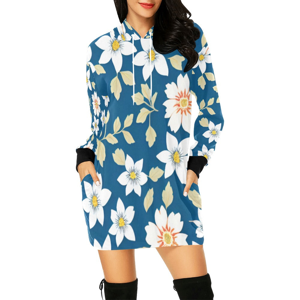 Women's All Over Print Hoodie Mini Dress