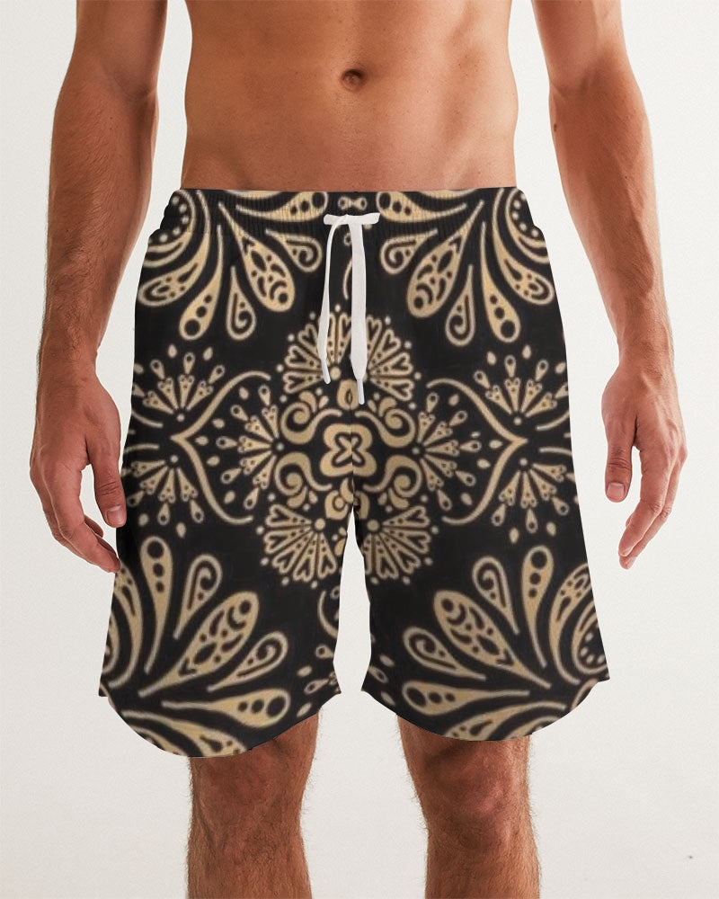 Man of Elegance Men's All-Over Print Swim Trunk