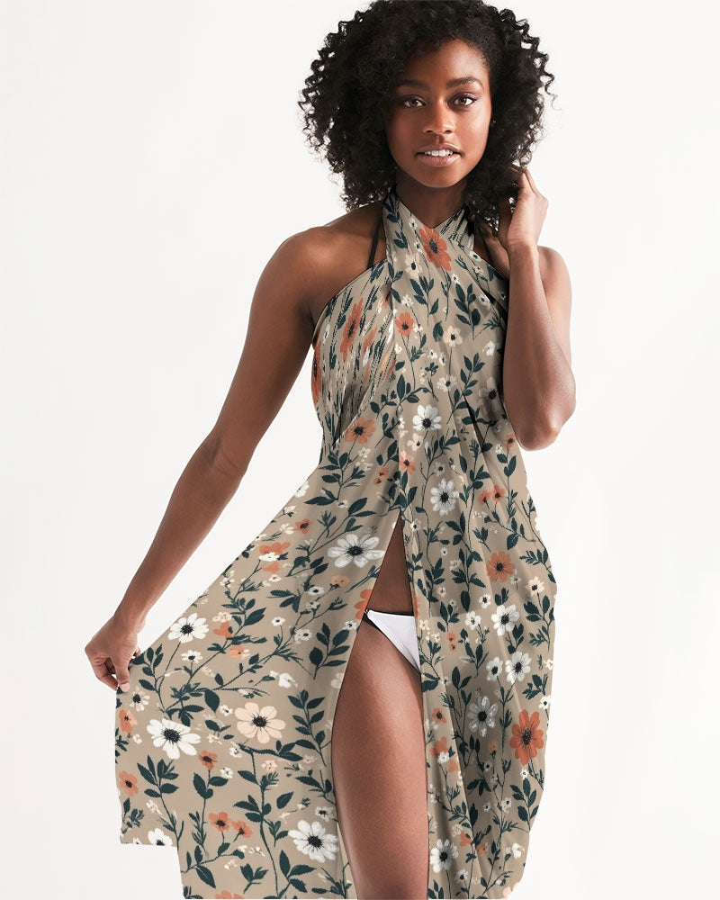 Busy and pretty All-Over Print Swim Cover Up