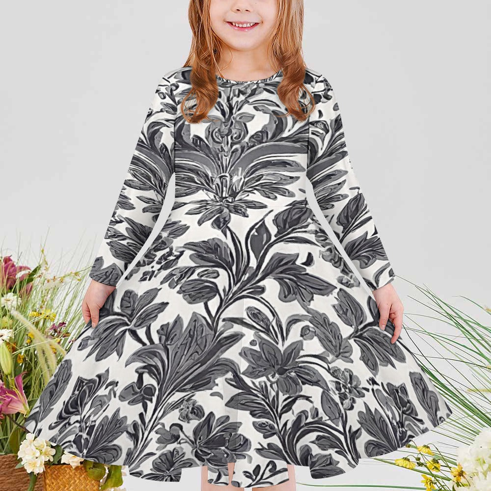 Girls' long sleeve dress