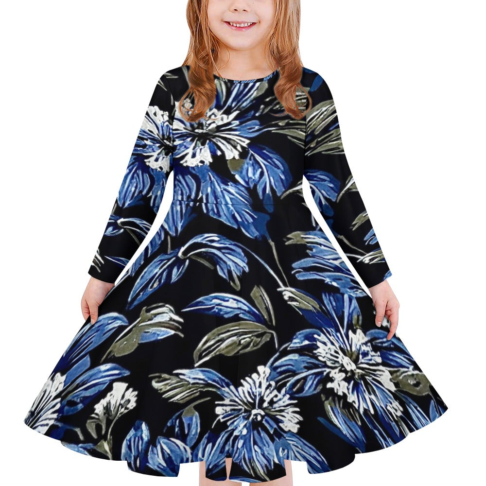 Girls' long sleeve dress