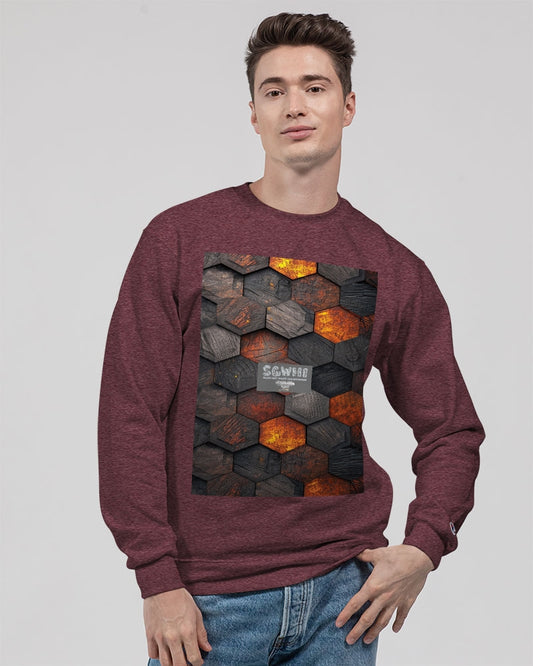 Cool stone hexagon patten 3D Unisex Sweatshirt | Champion