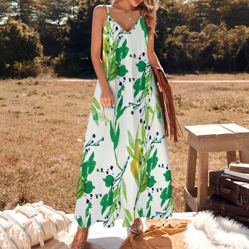 Sling Ankle Long Dress