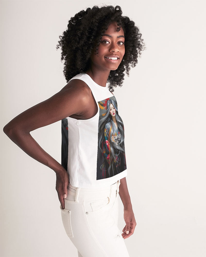 This is part three of a three part collection  Women's All-Over Print Cropped Tank